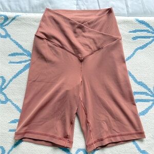 Aerie High-Waisted Crossover Bike Shorts • Size Small